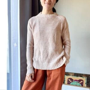 Kordal 100% linen pink heathered sweater